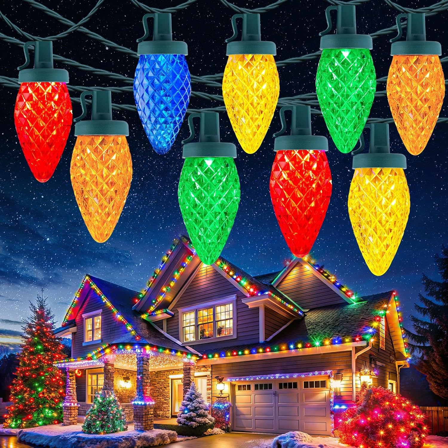 Lighting - Lampu Hias Natal C9 untuk Luar