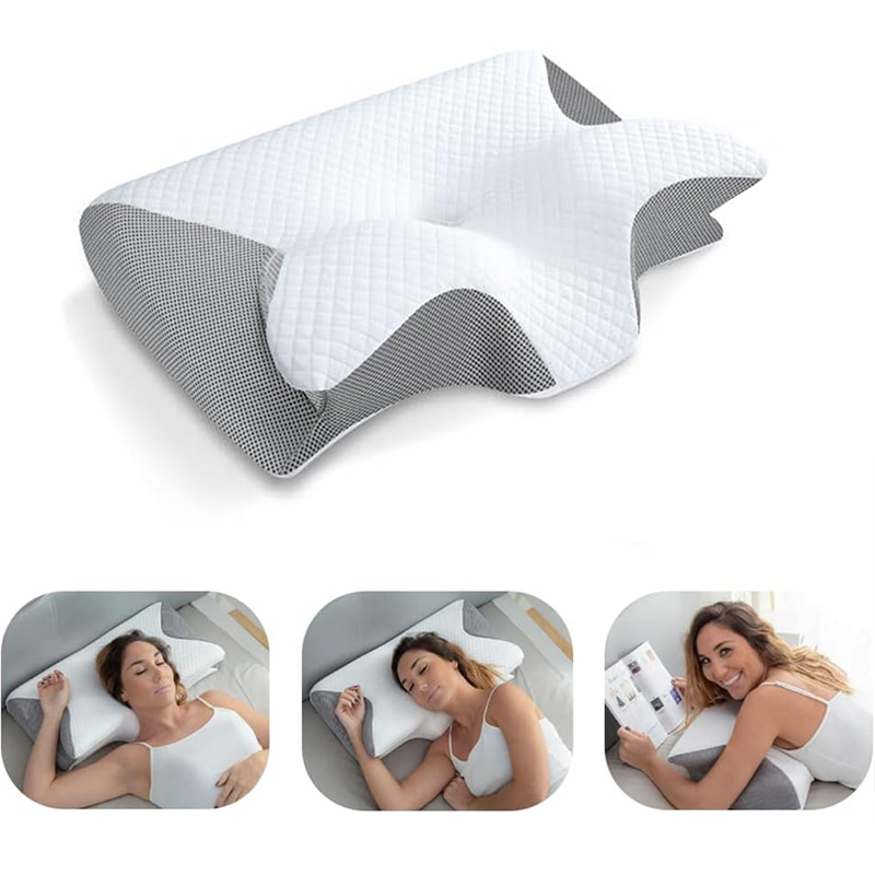 1 buah Bantal Leher Berbahan B - Memory Foam Orthopedic Pillow Neck Pain ulasan dan harga