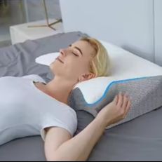1 buah Bantal Leher Berbahan B - Memory Foam Orthopedic Pillow Neck Pain ulasan dan harga