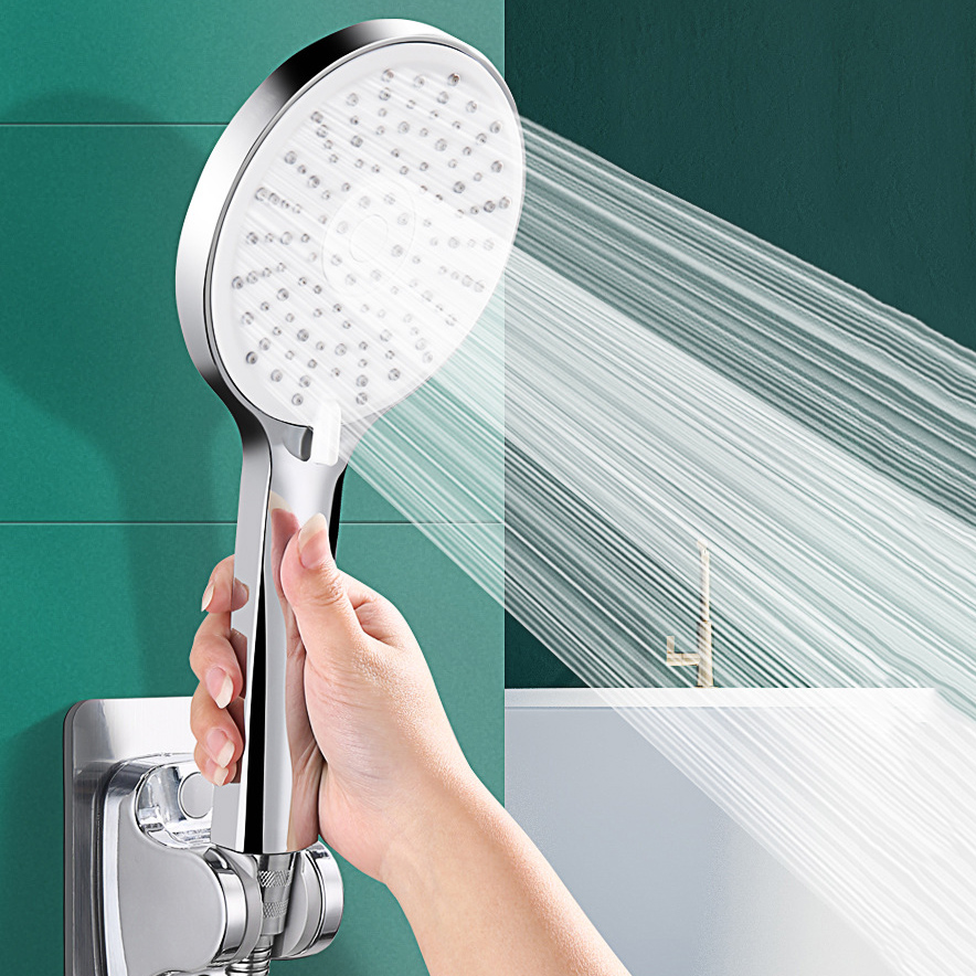 Kepala Pancuran Hitam dengan 5 - High Pressure Shower Head Handheld ulasan dan harga