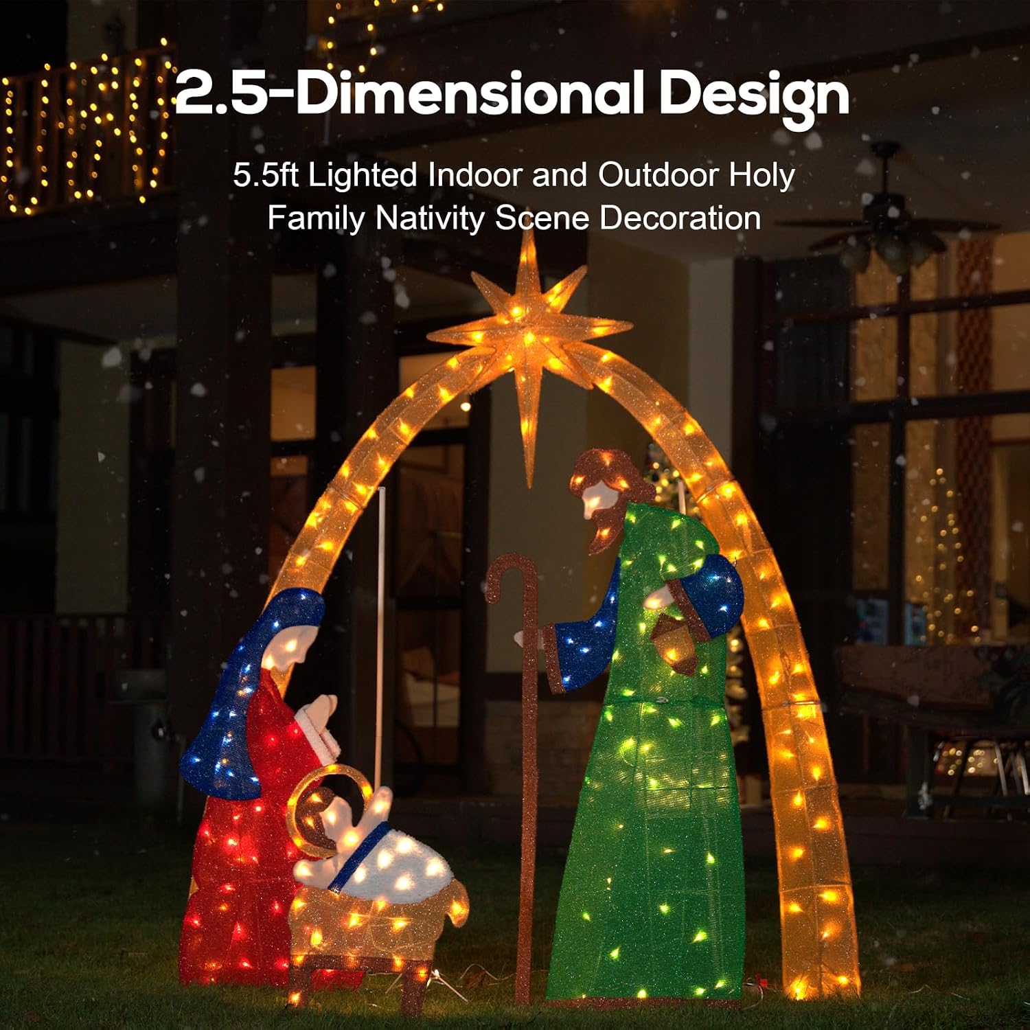 Dekorasi Natal berbentuk Adega - Lighting ulasan dan harga