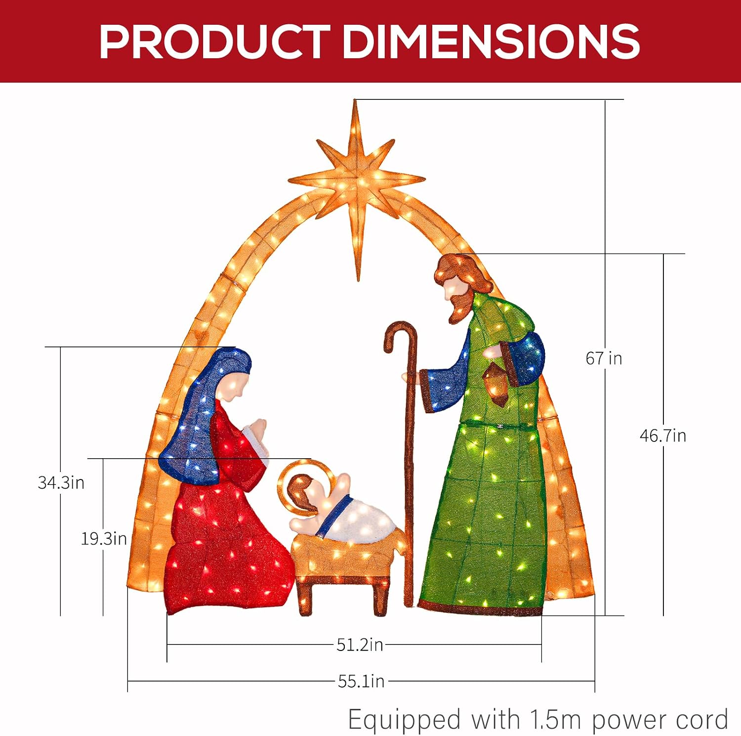 Dekorasi Natal berbentuk Adega - Lighting ulasan dan harga