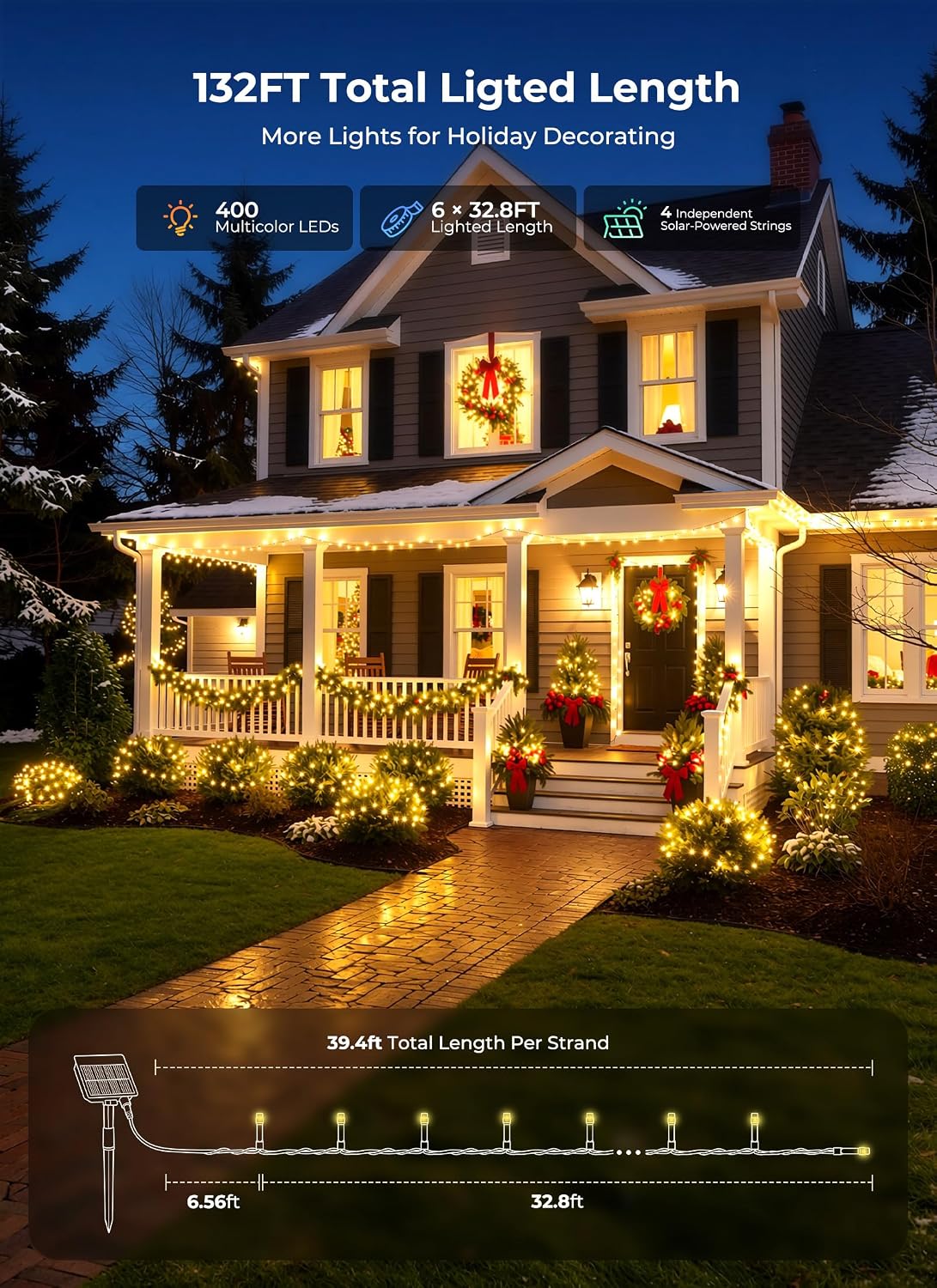 6 Set Lampu Natal Tenaga Surya - Lighting ulasan dan harga