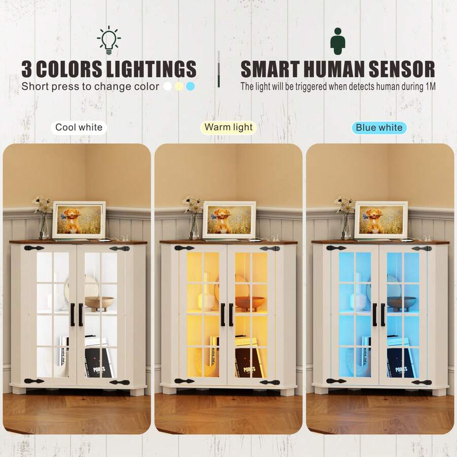 Lemari Gaya Rumah Pertanian de - Lighting ulasan dan harga