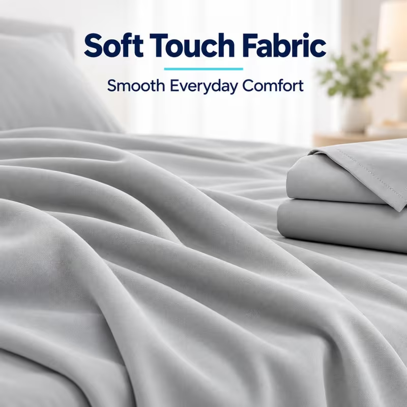 Set Sprei 3/4 buah, Sprei Lemb - Fitted Bed Sheets Deep Pocket ulasan dan harga