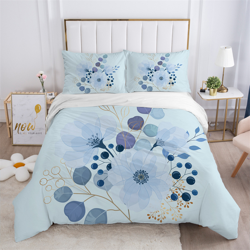 Set Sprei Motif Bunga Rustic P - Aesthetic Floral Duvet Cover ulasan dan harga