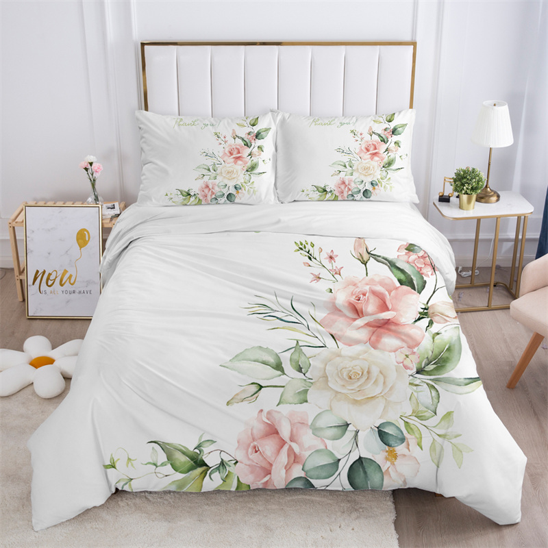 Set Sprei Motif Bunga Rustic P - Aesthetic Floral Duvet Cover ulasan dan harga
