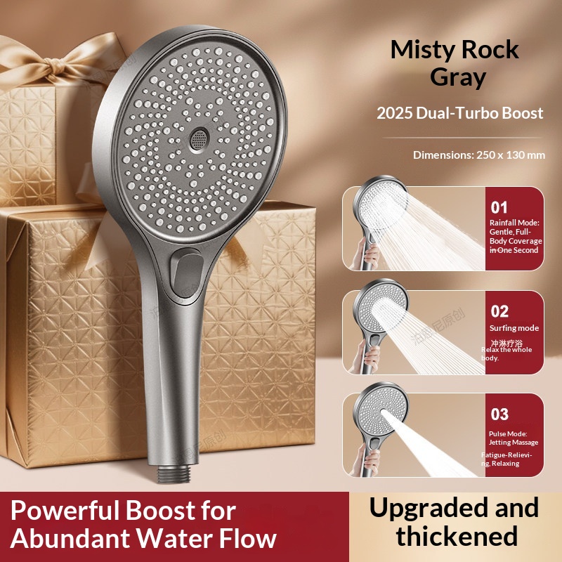 Kepala Pancuran Tangan Berteka - High Pressure Shower Head Handheld ulasan dan harga
