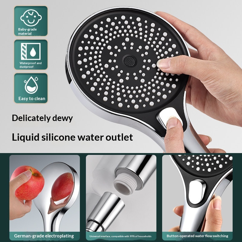 Kepala Pancuran Tangan Berteka - High Pressure Shower Head Handheld ulasan dan harga