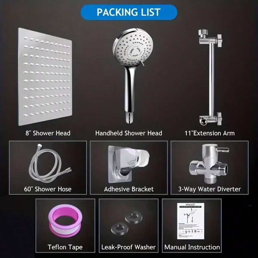 Kepala Pancuran Air Bertekanan - High Pressure Shower Head Handheld ulasan dan harga