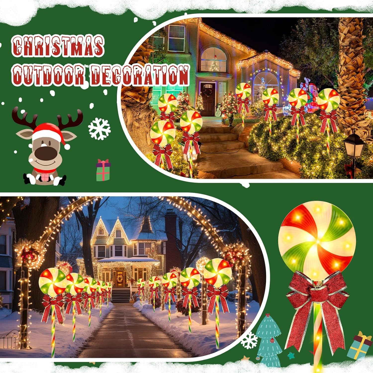 Lampu Hias untuk Jalur Natal,  - Lighting ulasan dan harga