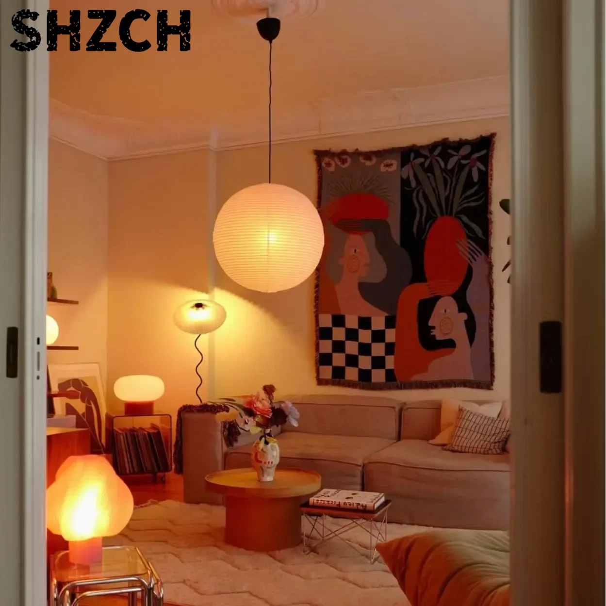 Permadani Seni Abstrak Modern  - Boho Throw Blanket Fringe ulasan dan harga