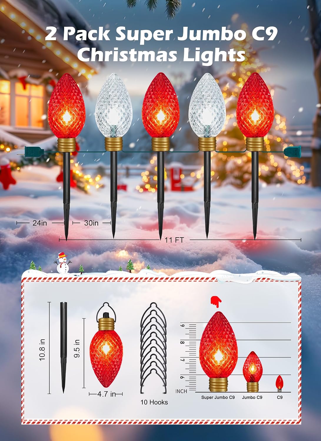 Lampu Natal Berbentuk Stroberi - Lighting ulasan dan harga