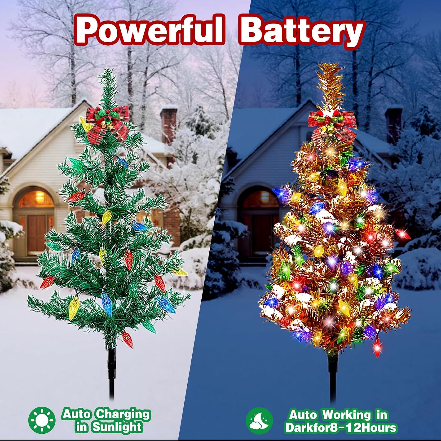 Pohon Natal Bertenaga Surya un - Lighting ulasan dan harga