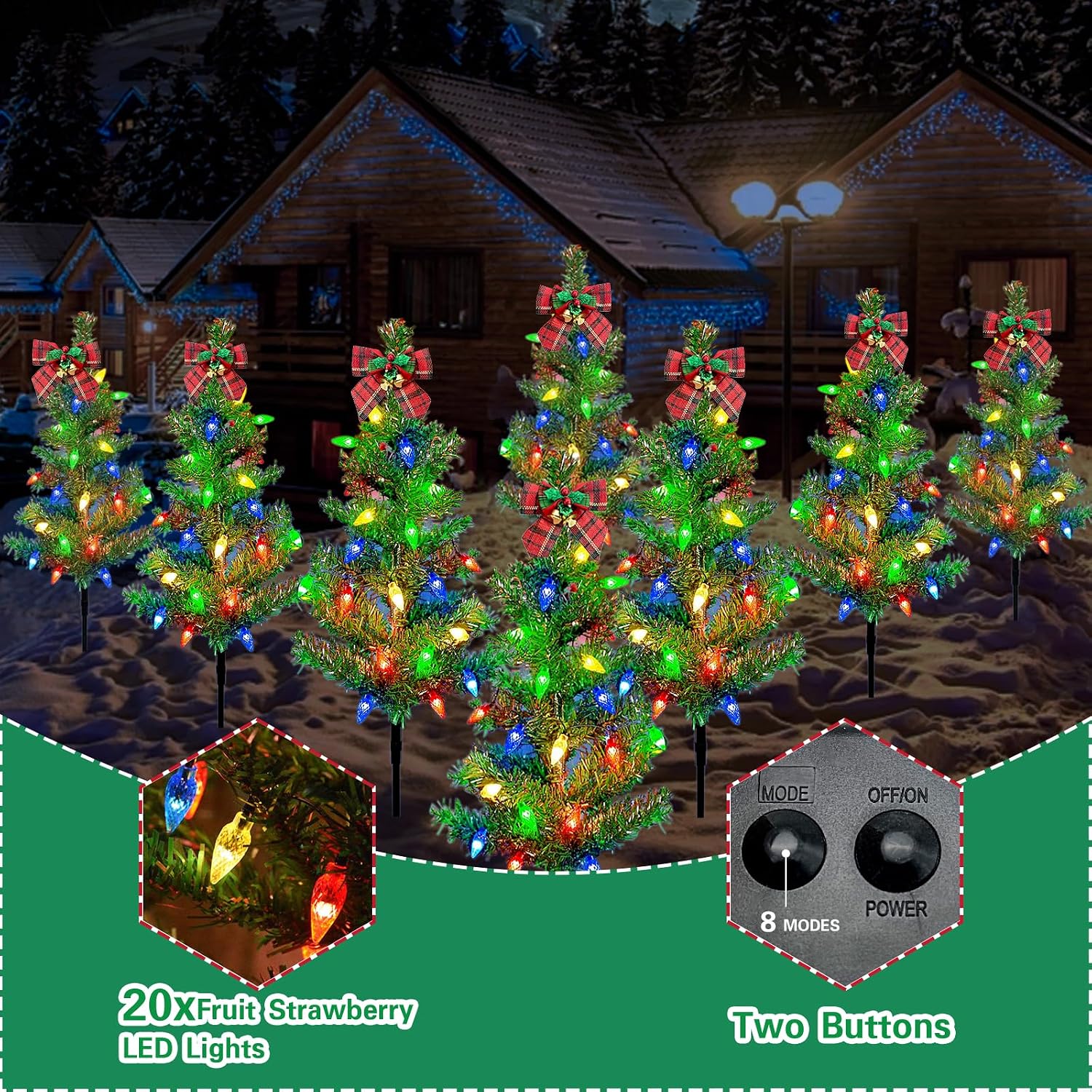 Pohon Natal Bertenaga Surya un - Lighting ulasan dan harga
