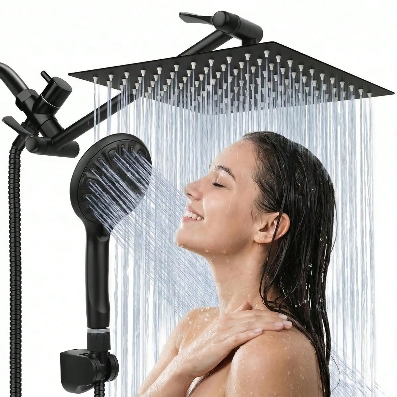 Kepala Pancuran Ganda dengan H - High Pressure Shower Head Handheld ulasan dan harga