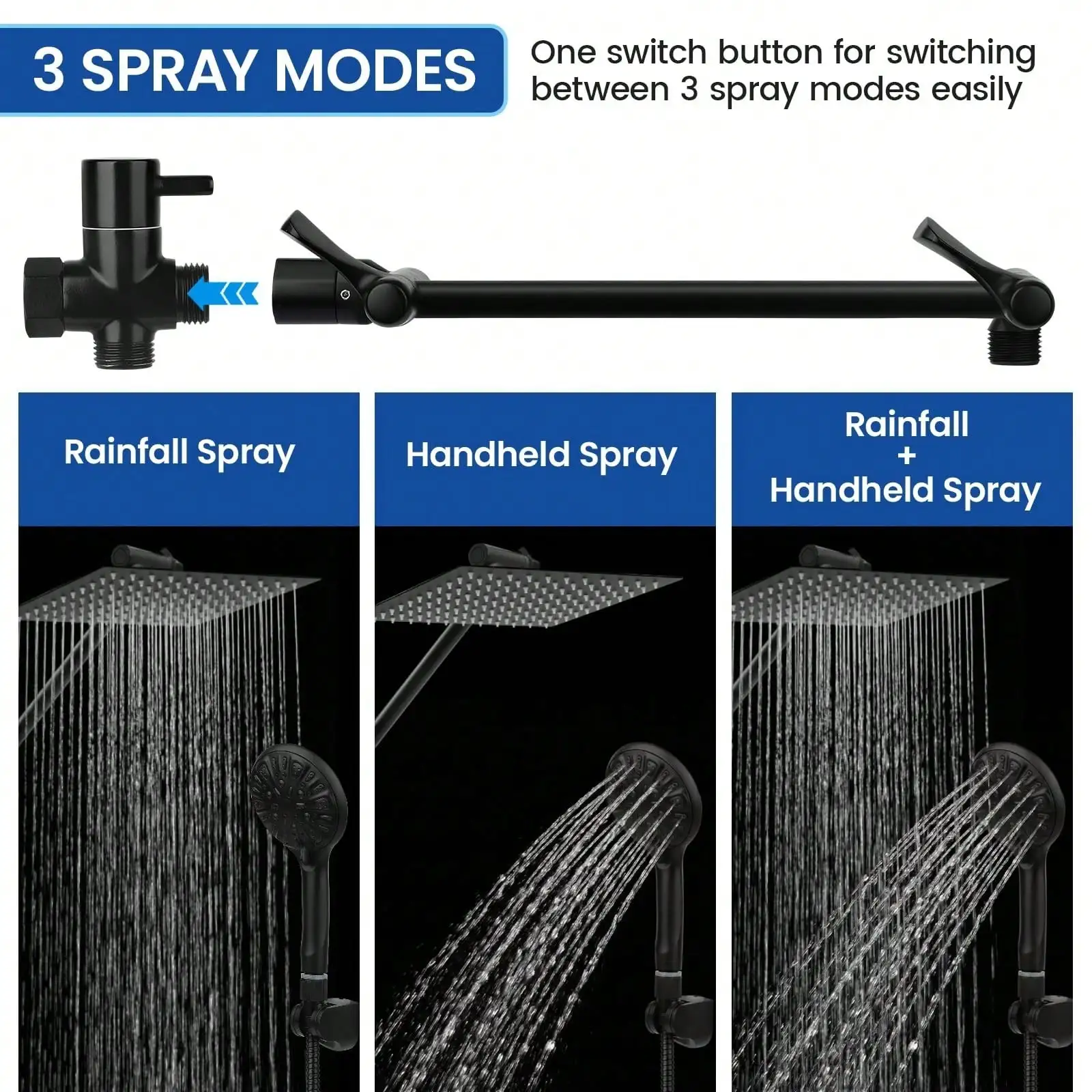 Kepala Pancuran Ganda dengan H - High Pressure Shower Head Handheld ulasan dan harga
