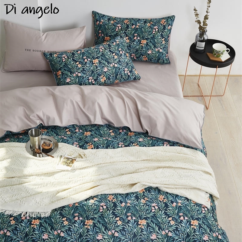 Set Sprei Katun Mesir 600TC RU - Aesthetic Floral Duvet Cover ulasan dan harga