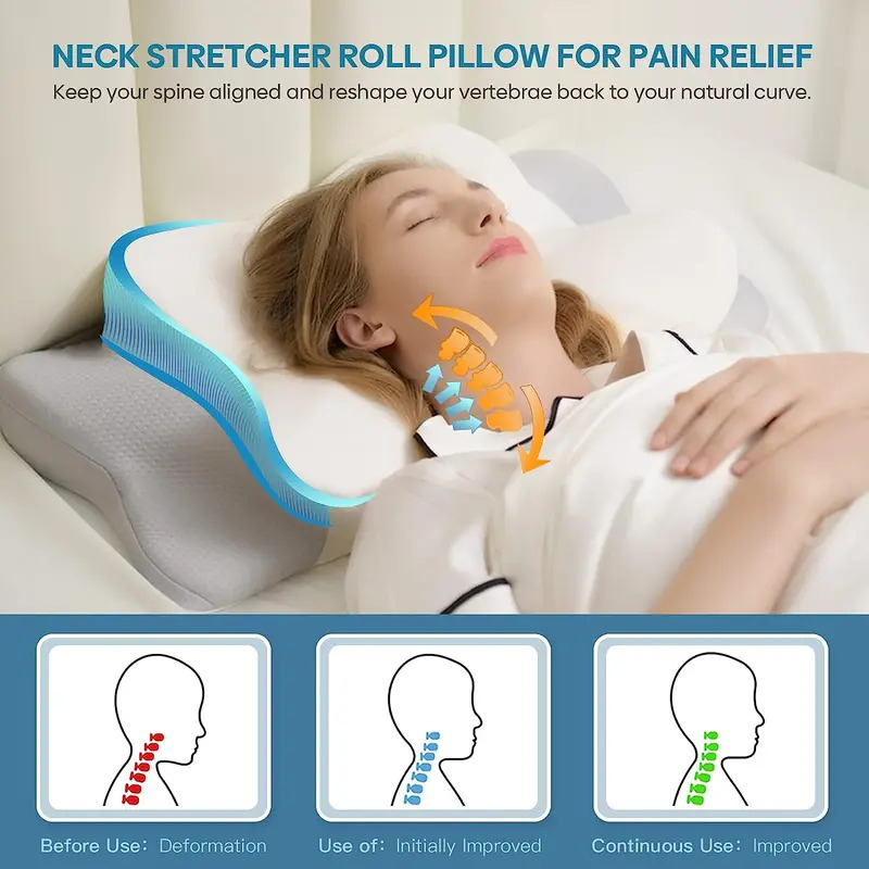 Bantal Leher Ortopedi Berbahan - Memory Foam Orthopedic Pillow Neck Pain ulasan dan harga