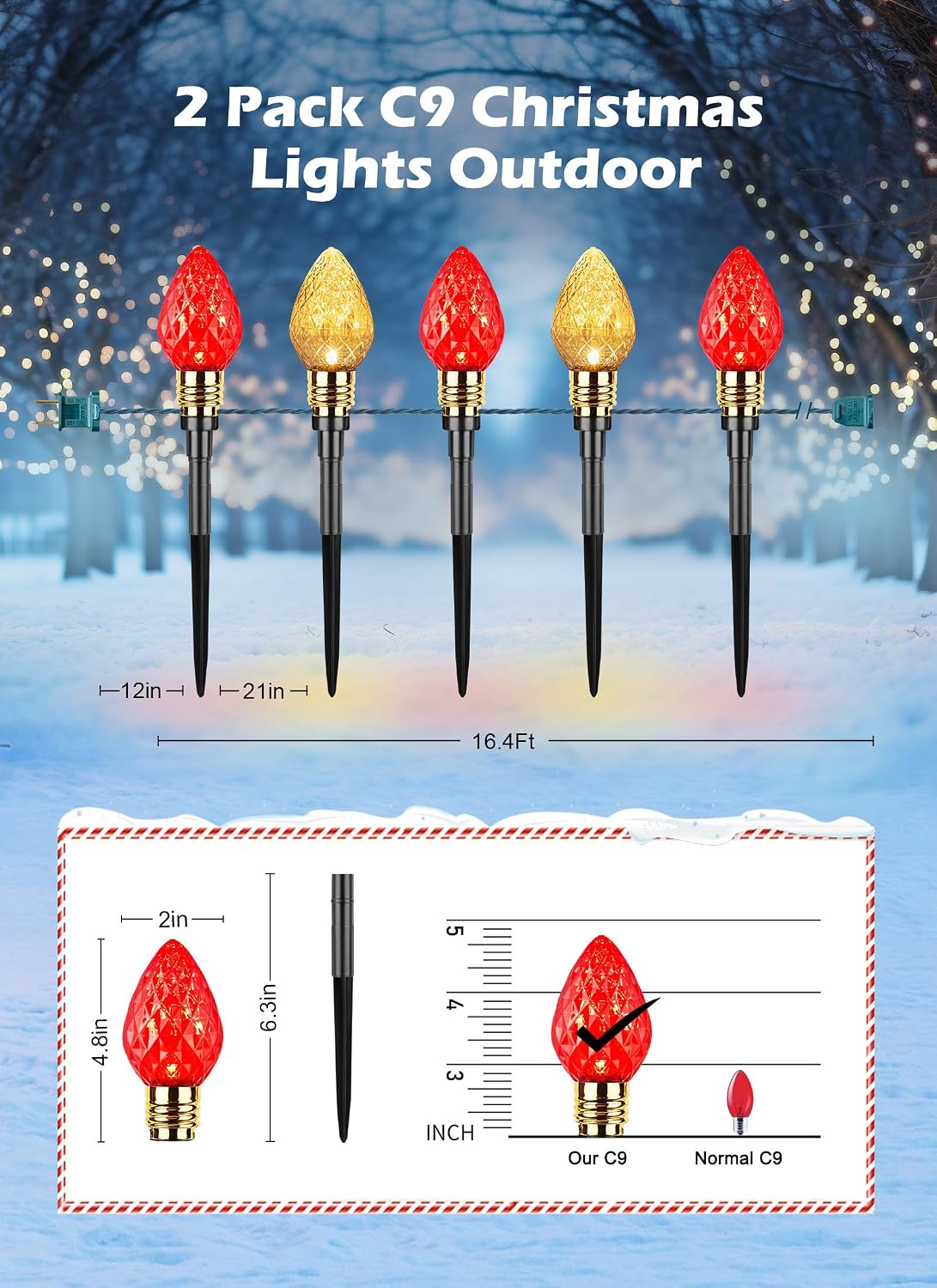 Lampu Hias untuk Jalur Natal d - Lighting ulasan dan harga