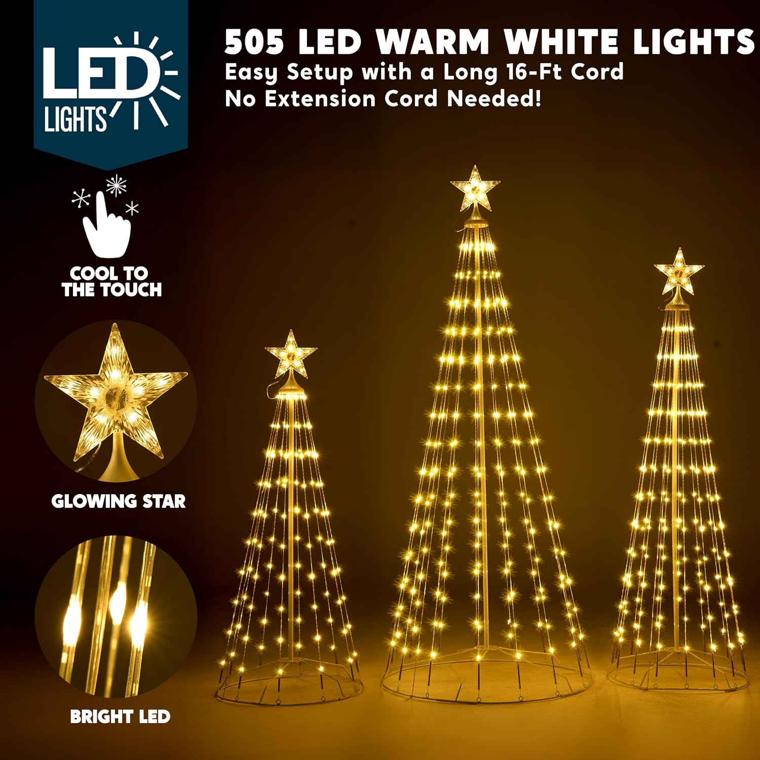 3 Set Lampu Hias Pohon Natal B - Lighting ulasan dan harga
