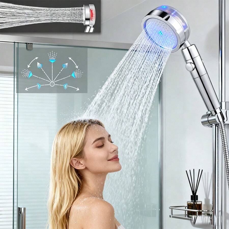 Kepala pancuran yang digerakka - High Pressure Shower Head Handheld ulasan dan harga