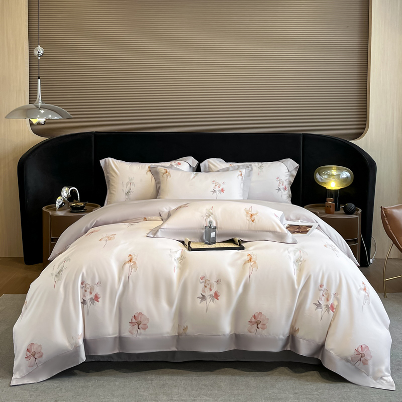 Set Sprei Motif Bunga Serat Ly - Aesthetic Floral Duvet Cover ulasan dan harga
